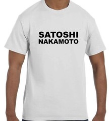 Satoshi Nakamoto Funny Bitcoin Tee Shirt FREE SHIPPING