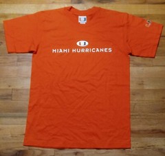 Vintage Miami Hurricanes Football t shirt NEW deadstock official Merchandise