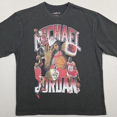Michael Jordan Shirt Men’s Medium Faded Black Nike Jumpman Rap Tee Hip Hop NBA