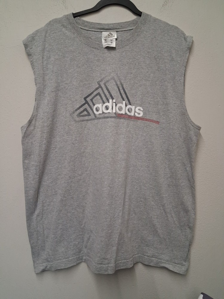 Vintage Gray Adidas Muscle Tanktop