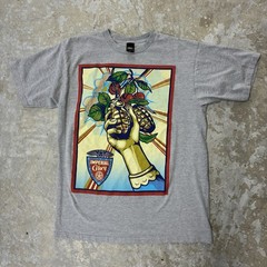 Vintage Obey Imperial Glory Grenade Grapic Shirt Mens L Gray Streetwear Skate