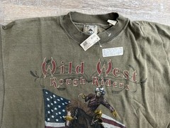 NEW Vintage 90s Galt Sand Wild West Rough Riders T Shirt Cowboy Western XL USA
