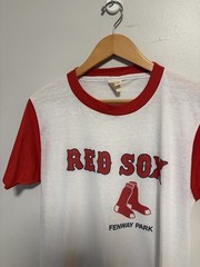 Vintage 1980s Paper Thin Boston Red Sox T-Shirt Size Large Made In USA