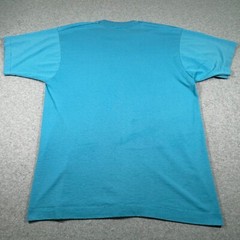 Vintage Floresvile Texas Shirt Adult Medium Turquoise Peanut Festival Mens 90s
