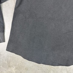 Buck Mason T Shirt Mens Small Black Faded Thermal Ribbed Preowned