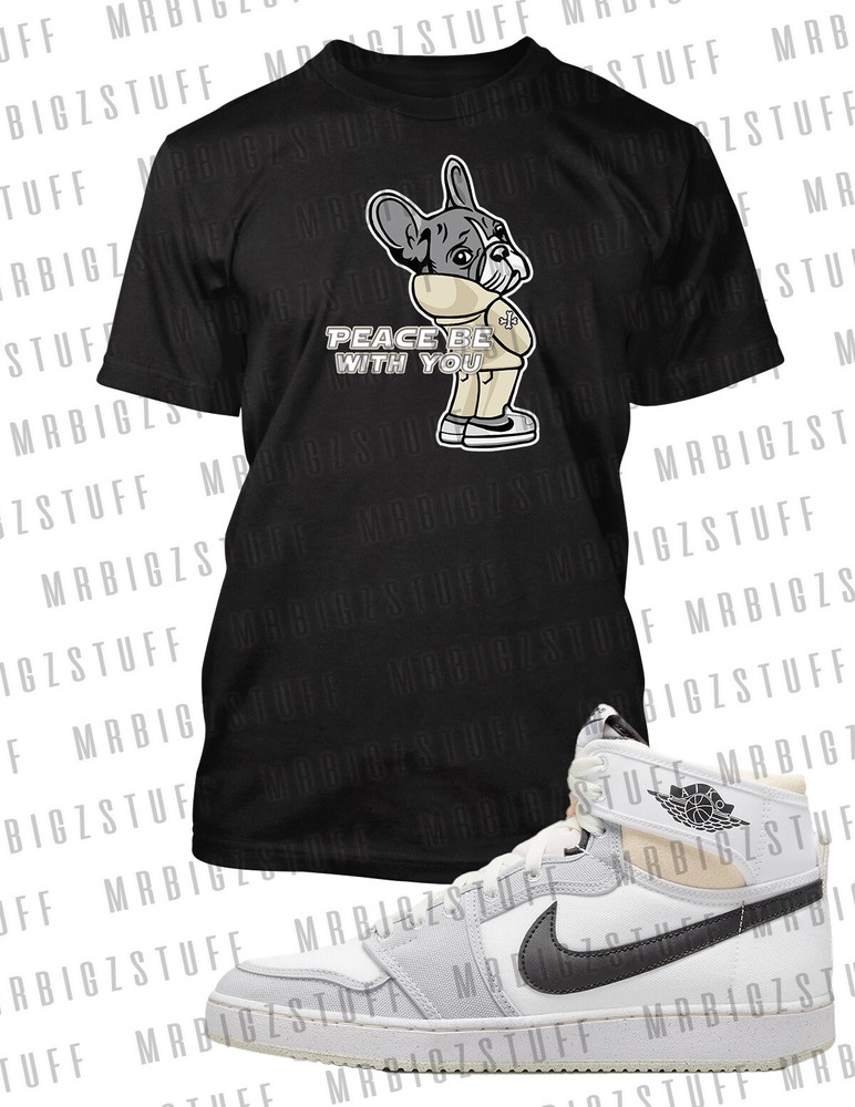 Peace Be with You Graphic Sneaker Tee Shirt Match J1 KO Dog Pro Club Shaka T