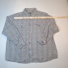 Mens Faded Glory Shirt Black and White Pald Size XL XG