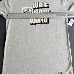 Walt Disney World Mens T Shirt Small Grey Marl Retro Disney Logo Chest 40″