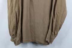 Vtg USGI Mens XL Thrashed Wool Blend Ribbed Knit Henley Undershirt T-Shirt USA