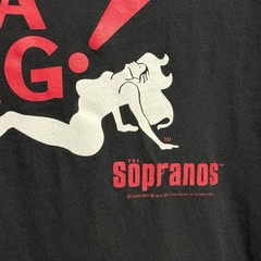 Vintage Sopranos Bada Bing! Shirt Mens XL Black Satin Dolls Club 2000s