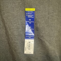 Men’s Apt. 9 Slate Gray Premier Flex T-Shirt Size Medium