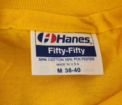 Vintage Christmas In Florida Hanes 50/50 Single Stitch T-Shirt Size M 38-40