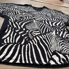 VINTAGE LIQUID BLUE ZEBRA TEE