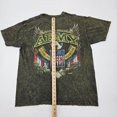 7.62 Design Men’s US Army Shirt Size Large Green Acid Wash Limited Edition Tee
