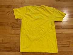 ZigZags Gutter Ghoul T-Shirt Yellow Size Medium Skeleton Hatchet Graphics