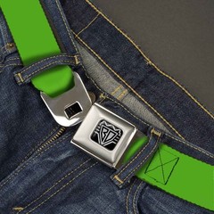 Seatbelt Belt – Lime Green – 1.0″ Wide – 20-36 Inches in Length
