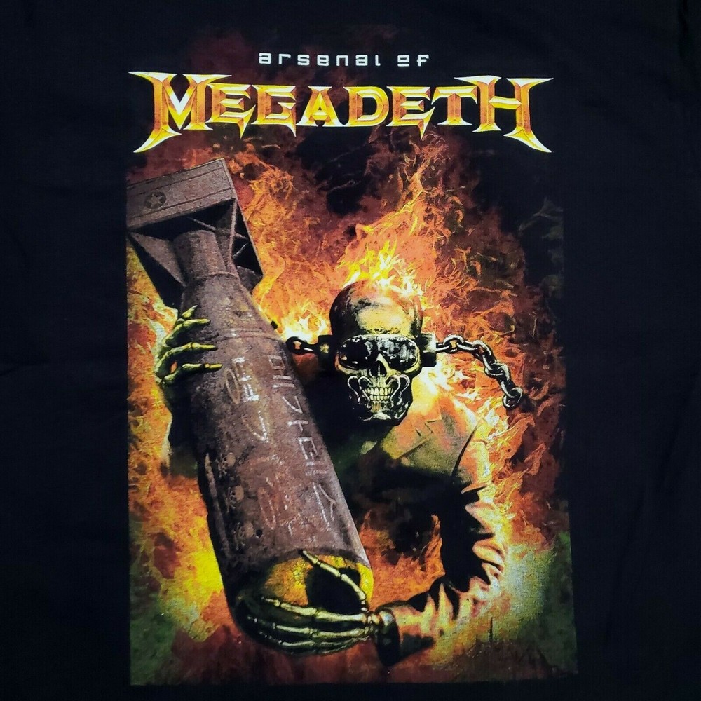 FREE SAME DAY SHIPPING New Classic ARSENAL of MEGADETH Mustaine Shirt MEDIUM