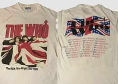 VINTAGE 80S THE WHO CONCERT TOUR T SHIRT PUNK 1989 SIZE S-4XL GIFT FOR FRIENDS (