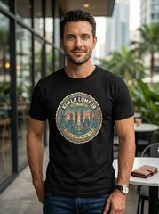 Kuala Lumpur Malaysia Petronas Towers Graphic T-Shirt Unisex Travel Tee