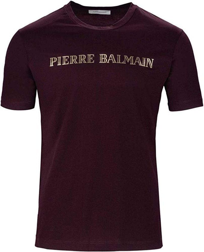 Pierre Balmain Mens Iconic Top Logoshirt Gold Logo Shirt Kurzarm T-Shirt 52 XL