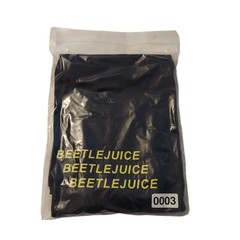 Beetlejuice Unisex Men’s T-Shirt Size Large Black Short Sleeve Two Sided