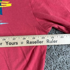 Columbia Shirt Mens L Red Yellow Fishing Short Sleeve Cotton Casual Outdoors*