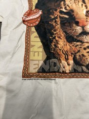 Vtg 1995 Ocelot Cat Nature Art Tee Adult Size Small T Shirt Endangered