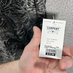 Trademark Company 81 Shirt Adult Medium Gray Black Preppy Casual Aloha Beach