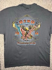 Reno Nevada Bike Show Rally T Shirt 2014 Motorcycle Biker Tee Mens XL
