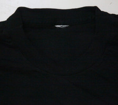 Medium Unbranded Black Short Sleeve Cotton Poly Blend Pocket Tee T-Shirt Top H37