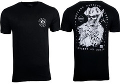 Howitzer Style Men’s T-Shirt DEFIANT PATRIOT Military Grunt Black S -5XL