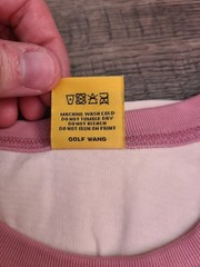 Golf Wang Pink Ringer T-Shirt with Contrasting Trim Size L