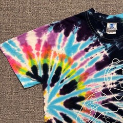 Lysergic Boombox Tie Dye Shirt Mens Medium Colortone Psychedelic Trippy Graphic