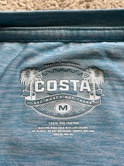 Costa UPF 40+ Long Sleeve Performance Fishing Shirt BLUE MEDIUM / SMALL MSRP $45