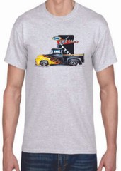 Adult DryBlend® T-Shirt – ( USED CARS FLAMED PICK UP – FORD / TRUCK)