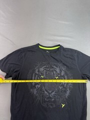 Old Navy Active Tiger Face Mens T Shirt Size Small Black Graphic Print