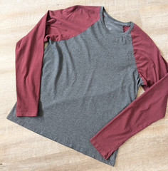 Pact MD Baseball Raglan Shirt Gray Long Sleeve Organic Cotton Preppy Sustainable