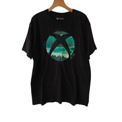 Microsoft Xbox T-Shirt Black Graphic Print Video Games Gamer T-Shirt XL