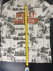Harley Davidson T-Shirt Old Fashion Motorcycles Print Mens Large HD Harley Shirt