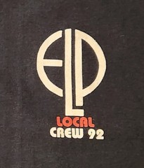 Vintage 1992 ELP Emerson Lake & Palmer Crew Concert T-Shirt XL Nice As Pictured