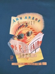 Vintage 1998 Ann Arbor Michigan Summer Street Art Fair Festival Shirt Size XL