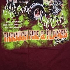 CVLA Mens XXL T Shirt Burgandy Short Sleeve 2XL Rebel Grim Reaper Civil Clothing