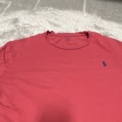 Polo Ralph Lauren Men’s Red Solid Crew Neck Short Sleeve Logo T-Shirt, Size L