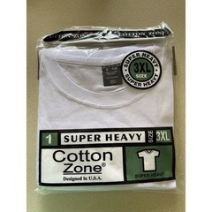 Cotton Zone T-Shirt White 3XL (New)
