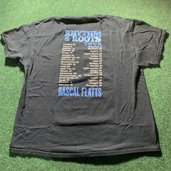 Rascal Flatts Tour T-Shirt Mens XL Black Rhythm Roots Concert 2017 Country Fair