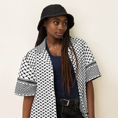 Keffiyeh Unisex button shirt, Palestine Keffiyeh Button Shirt, Keffiyeh Shirt