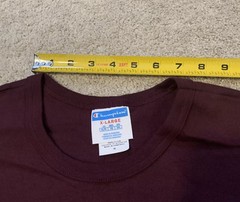 VINTAGE XL Champion Maroon Plum Heavy Weight Cotton TShirt EXTRA LARGE Lot Of 4