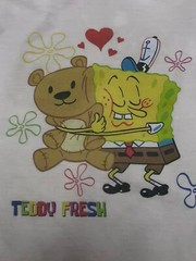 Teddy Fresh Spongebob L Cream Long Sleeve Double Sided *spots
