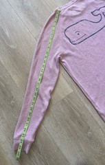 Vineyard Vines Thermal Shirt Men Pink Waffle Knit Stretch Whale Logo Small