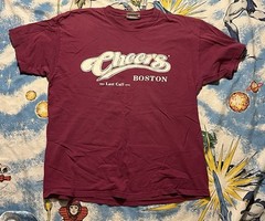 Vintage Cheers TV Show Promo Last Call T Shirt Mens XL Made In USA 1993 Boston